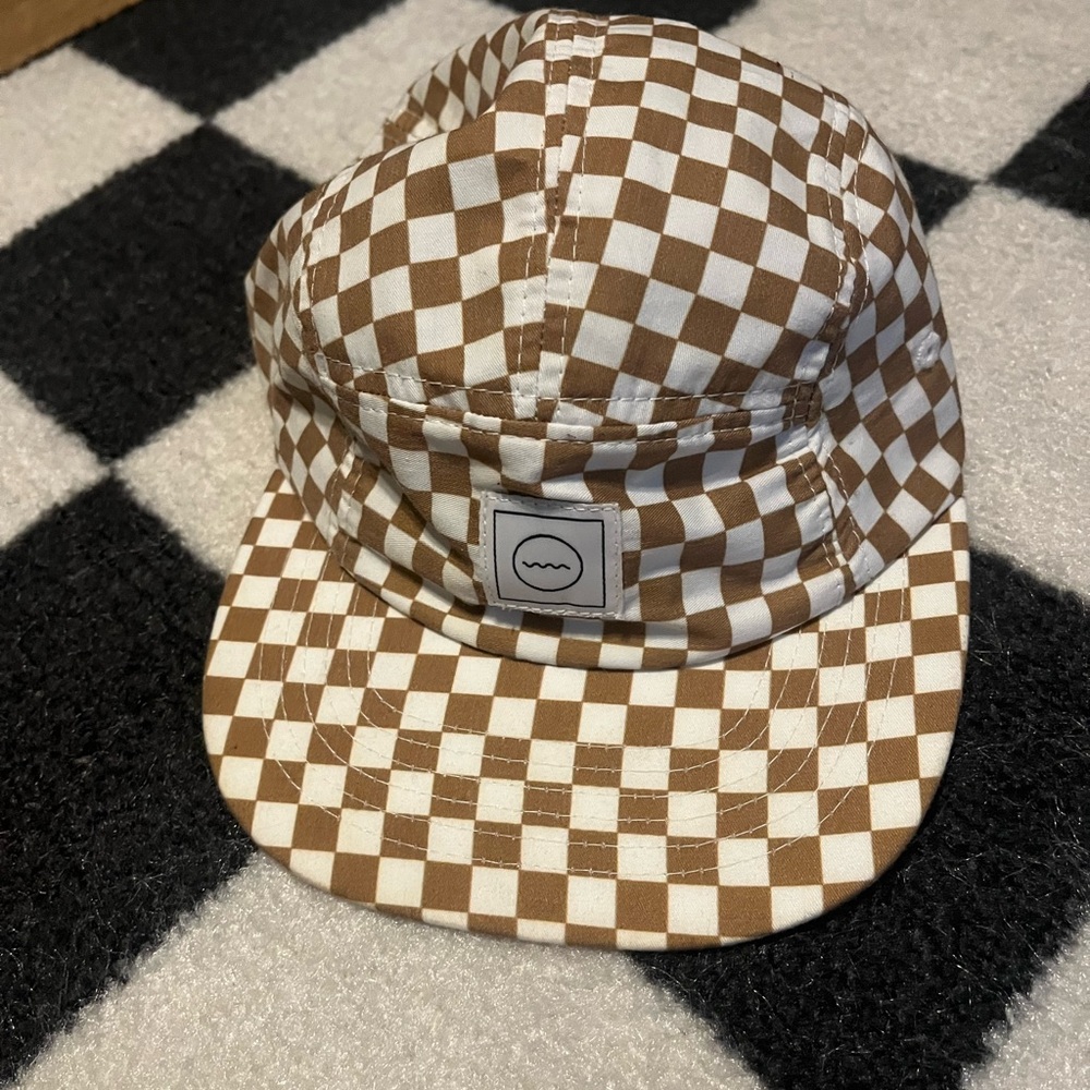 Rad river co hat brown and white checker